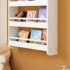SoBuy KMB08-K-W, Wall Mounted 4 Tiers Children Kids Bookcase Storage Display Rack