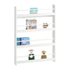 SoBuy KMB08-W, Wall Mounted 4 Tiers Children Kids Bookcase Storage Display Rack