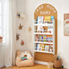 SoBuy KMB08-W, Wall Mounted 4 Tiers Children Kids Bookcase Storage Display Rack