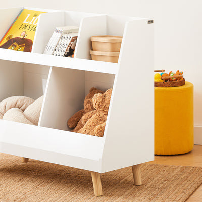 Pre-sale SoBuy KMB19-W, Children Kids Bookcase Storage Display Rack Organizer Holder, White-clearance