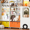 SoBuy KMB68-W, Children Kids Bookcase Toy Shelf Storage Display Shelf Standing Shelf