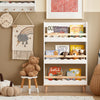 SoBuy KMB77-W, Children Kids Bookcase Book Shelf Wall Shelf 3 Tiers Storage Shelf Rack