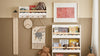 SoBuy KMB78-W, Wall Mounted Storage Shelf Children Kids Book Shelf Toy Shelf Coat Rack