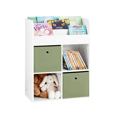 SoBuy KMB79-W, Children Kids Bookcase Book Shelf Toy Shelf Kids Storage Shelf, White