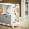 SoBuy KMB85-W, Children Bookcase Toy Shelf Standing Shelf Children’s Room Storage Unit
