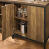SoBuy KNL01-F, Kitchen Island Cupboard Sideboard Breakfast Dining Bar Table Bar Cabinet