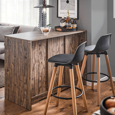 SoBuy KNL08-N, Kitchen Island Kitchen Cabinet Sideboard Kitchen Breakfast Dining Bar Table Bar Cabinet, Wood