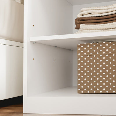 SoBuy KSB03-W, 2 Door Wardrobe with Hanging Rod, Flat Pack Freestanding, White, 45x55x187cm - view 12