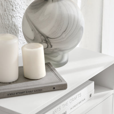 SoBuy NKD03-W, Floating Nightstand Wall-mounted Bedside Table Cabinet Wall Shelf, White