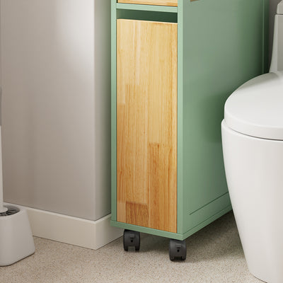 SoBuy NSR14-GR, Slim Roll Cart with Drawers for Toilet & Bathroom, Green, 50x20x79cm - view 7