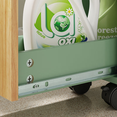 SoBuy NSR14-GR, Slim Roll Cart with Drawers for Toilet & Bathroom, Green, 50x20x79cm - view 8