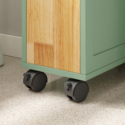 SoBuy NSR14-GR, Slim Roll Cart with Drawers for Toilet & Bathroom, Green, 50x20x79cm - view 9