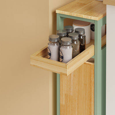 SoBuy NSR14-GR, Slim Roll Cart with Drawers for Toilet & Bathroom, Green, 50x20x79cm - view 11
