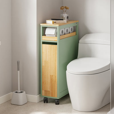 SoBuy NSR14-GR, Slim Roll Cart with Drawers for Toilet & Bathroom, Green, 50x20x79cm - view 2