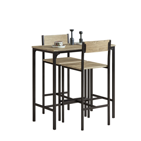 SoBuy OGT03-N, Bar Set-1 Bar Table and 2 Stools + Free Clothes Rack FRG109-SCH