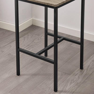SoBuy OGT03-N, Bar Set-1 Bar Table and 2 Stools Home Kitchen Restaurant Bar Set Furniture Dining Set, Wood