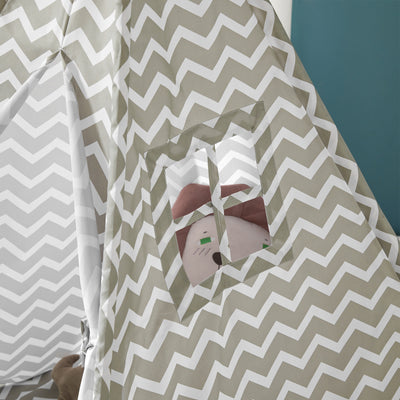 SoBuy OSS03, Children Play Tent Playhouse Kids Teepee Tipi with Floor Mat, White