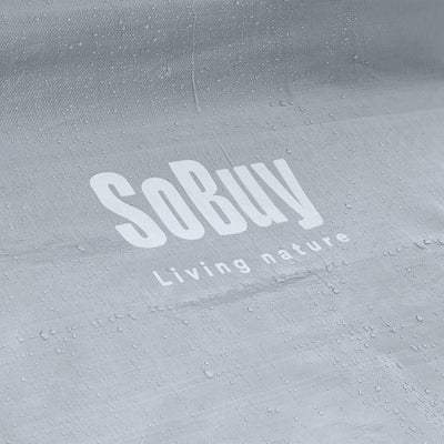 Pre-sale SoBuy SDA11-SIL, Outdoor Waterproof Bike Storage Cover Robust replacement tarp for SoBuy KLS11, Silver, 120x176x163cm