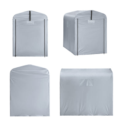 Pre-sale SoBuy SDA11-SIL, Outdoor Waterproof Bike Storage Cover Robust replacement tarp for SoBuy KLS11, Silver, 120x176x163cm