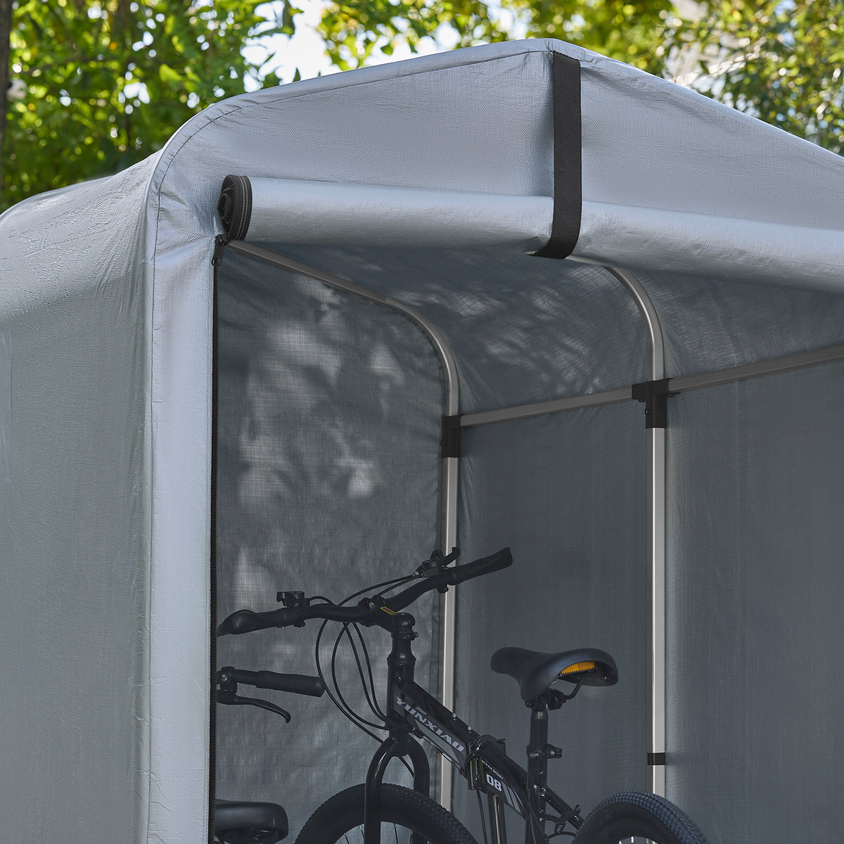 Pre-sale SoBuy SDA12-SIL, Outdoor Waterproof Bike Storage Cover, Robust replacement tarp for SoBuy KLS11-L, Silver, 159x219x165cm