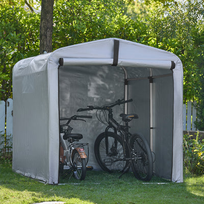 Pre-sale SoBuy SDA12-SIL, Outdoor Waterproof Bike Storage Cover, Robust replacement tarp for SoBuy KLS11-L, Silver, 159x219x165cm