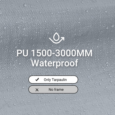 Pre-sale SoBuy SDA12-SIL, Outdoor Waterproof Bike Storage Cover, Robust replacement tarp for SoBuy KLS11-L, Silver, 159x219x165cm