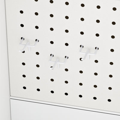 SoBuy STR16-W, Wall Mounted Cabinet with Door & 4 Adjustable Shelves, Pegboard Storage Unit, White, 70x25.1x70.2cm - view 12