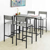 SoBuy OGT14-HG, Bar Set-1 Bar Table and 4 Stools, Home Kitchen Furniture Dining Set
