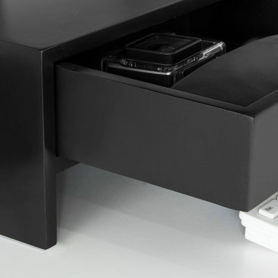 SoBuy BBF02-SCH, Monitor Stand Computer Screen Monitor Riser Desk Organizer, Black