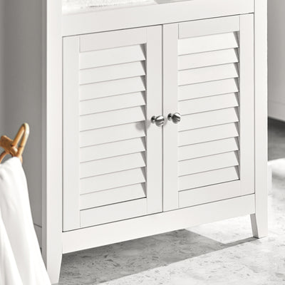 SoBuy BZR13-W, Bathroom Cabinet Bathroom Shelf Bathroom Storage Cabinet Unit, White