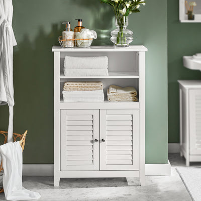 SoBuy BZR13-W, Bathroom Cabinet Bathroom Shelf Bathroom Storage Cabinet Unit, White