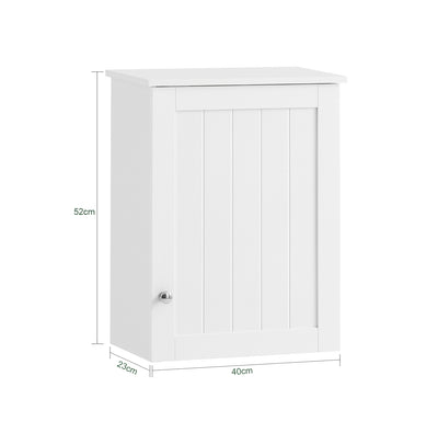 SoBuy BZR19-W dimensions diagram – W40×D23×H52cm wall mounted bathroom cabinet 15kg load capacity