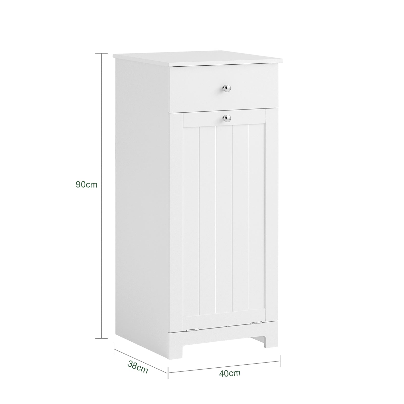 SoBuy BZR21W, Bathroom Laundry Basket Bathroom Storage Unit w