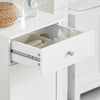 SoBuy BZR21-W, Bathroom Laundry Basket Bathroom Storage Cabinet Unit with Drawer
