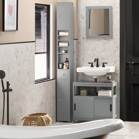 SoBuy BZR34-HG, Bathroom Tall Cabinet Cupboard Bathroom Cabinet Storage Cabinet