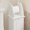 SoBuy BZR53-W, Free Standing Bathroom Toilet Paper Roll Holder Storage Cabinet