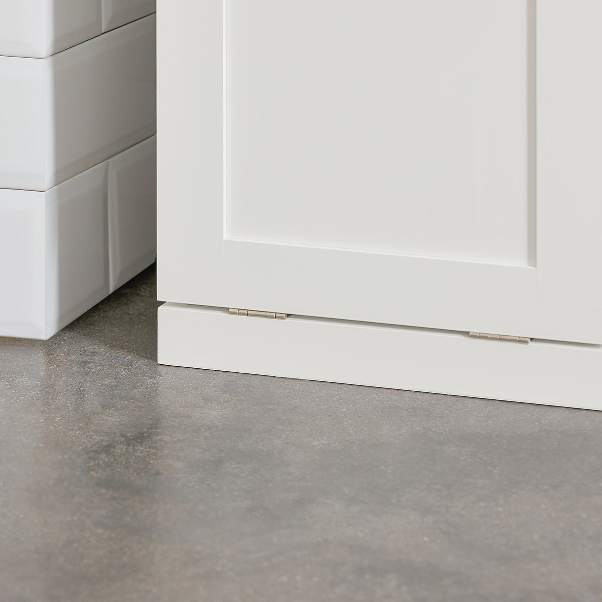 SoBuy BZR66-W, Laundry Basket Laundry Cabinet Bathroom Cabinet Storage Cabinet, White