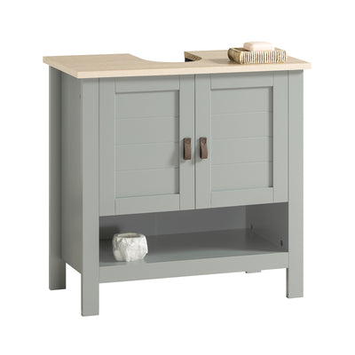 SoBuy BZR69-HG, Under Sink Cabinet Bathroom Vanity Unit Bathroom Storage Cabinet, Grey