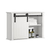 SoBuy BZR71-W, Bathroom Wall Mounted Storage Cabinet Cupboard with Sliding Door