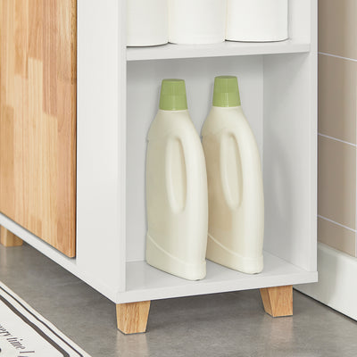 SoBuy BZR75-W, Under Sink Cabinet Bathroom Vanity Unit Bathroom Storage Cabinet, White-clearance