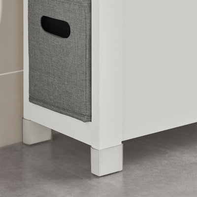 SoBuy BZR83-W, Bathroom Cabinet Storage Cabinet Bathroom Toilet Paper Roll Holder, White