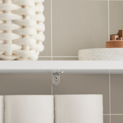 SoBuy BZR83-W, Bathroom Cabinet Storage Cabinet Bathroom Toilet Paper Roll Holder, White