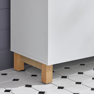 SoBuy BZR92-W, Under Sink Cabinet Bathroom Vanity Unit Bathroom Storage Cabinet, White