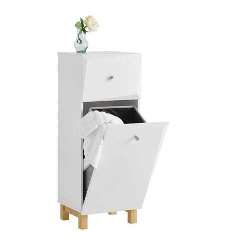 SoBuy BZR93-W, Laundry Cabinet Laundry Chest Bathroom Storage Cabinet