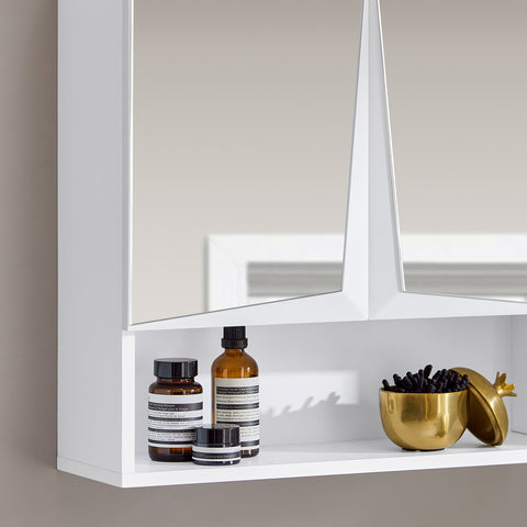 SoBuy BZR94-W, Mirror Cabinet Bathroom Wall Mounted Cabinet Mirrored Storage Cabinet