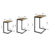 SoBuy FBT102-F, Nesting Tables Set of 3 Coffee Tables Living Room Stacking Side Tables