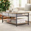 SoBuy FBT107-PF, Living Room Table Sofa Table TV Stand Table with 2 Fabric Drawers