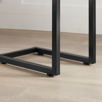 SoBuy FBT44-HG Side Table, Modern Coffee Table/Sofa Table/Telephone Table/Lamp Table for Living Room, 40x30x60 cm Black & Gray