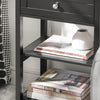 SoBuy FBT46-SCH, Bedside Table with 1 Drawer 2 Shelves, Lamp Table Night Stand