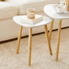 SoBuy FBT74-W, Nesting Tables, Set of 2 Side Tables, Living Room Tables Coffee Tables